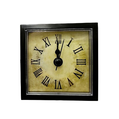#ad Versatile Square Clock Insert with Vintage Look and Roman Numerals 70MM $12.60
