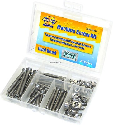#ad Invincible Marine BR54402 Screw Kit Stainless Machine Screw Kit 81Pc $29.30