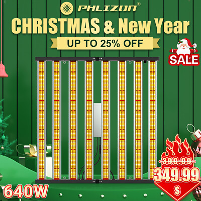 #ad 640W PRO Foldable Hydroponic Grow Lights Bar Strip w Samsung LED Indoor Plants $349.98