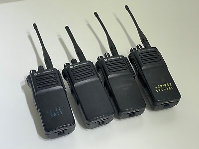 #ad Bulk Lot of 4 Motorola XPR 7380e Two Way Radios AAH56UCC9RB1AN Sold AS IS $288.00