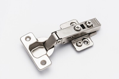 #ad 100 Pieces Full Overlay Soft Closing Frameless Cabinet Door Hinge with Screws $158.44