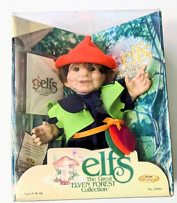 #ad Vintage Elfs The Great Elven Forest Collection by Berenguer 1998 Minkee NEW $30.00