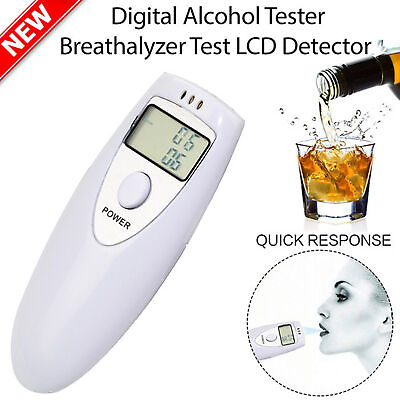 #ad Professional Breathalyzer Portable Breath Digital Alcohol Tester for Driver Car $11.31