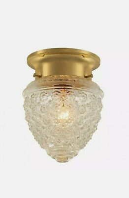 #ad NEW 5 in. 1 Light Polished Brass Flush Mount $12.74