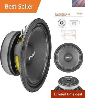 #ad Pro Audio 200 Watts 4 Ohm Speaker with Ferrite Magnet Upgrade Your Car Sound $62.69