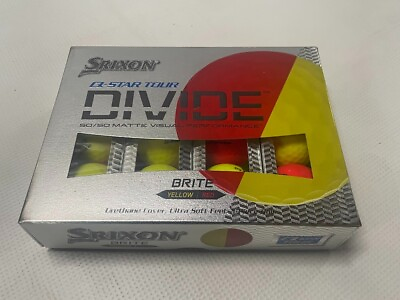 #ad Srixon Q Star Tour Divide Golf Balls Brite Yellow Red 2021 12pk 1 Dozen NEW $29.49