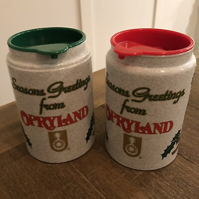 #ad Vintage Seasons Greetings from Opryland Cups Mugs Christmas Nashville $12.99