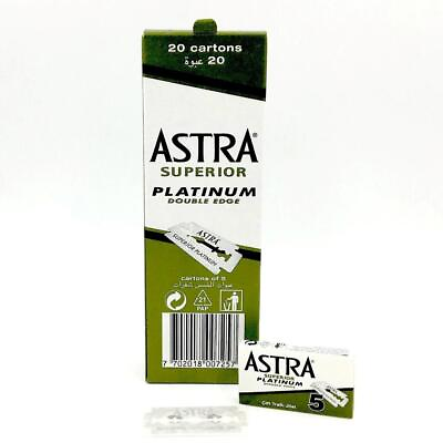 #ad 100 X Astra Superior Double Platinum Edge Safety Razor Blades FREE SHIPPING $10.99