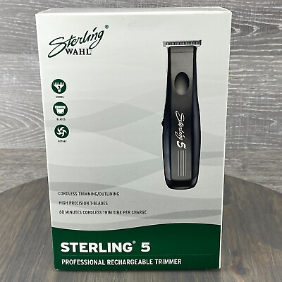 #ad Wahl Sterling 5 Professional Rechargeable Trimmer NEW IN OPEN BOX S 110 $35.29