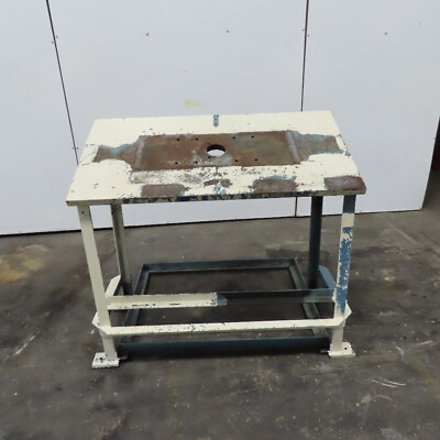 #ad 48quot; x 24quot; x 1 1 4quot; Angled Steel Top Jig Set Up Fixture Plate Table Assembly $682.49
