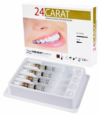 #ad Prevest Denpro 24 Carat Bleaching Kit 22% Bleaching Agent 4x1.5ml Syr $38.99