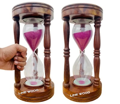 #ad The 30 minute hourglass has cool Wooden bases amp; stand matched with the stylish $86.25