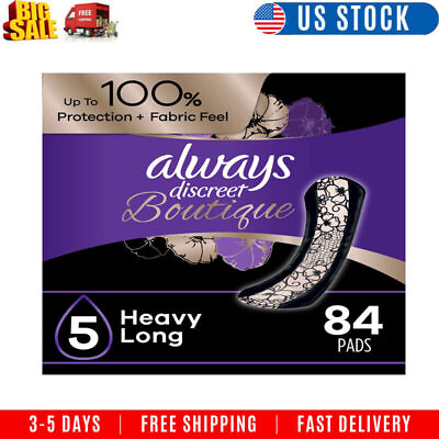 #ad Always Discreet Boutique Incontinence Pads Heavy Absorbency Long Length 84 Ct $41.64