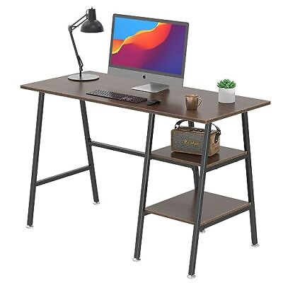 #ad Industrial Simple Style Wood Table amp; Metal Frame Home Office Computer Desk Wr... $98.30