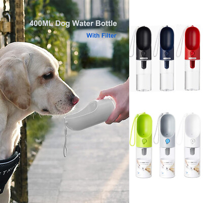 #ad PETKIT Portable Dog Water Bottle 400ml Travel Walking Pet Water Bottle Dispenser $14.99