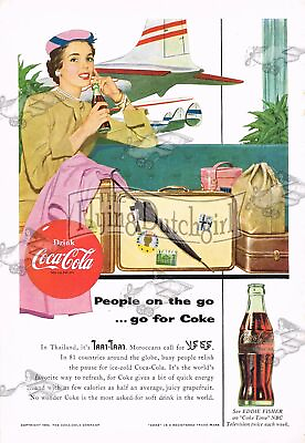 #ad Authentic Original 1954 Coca Cola Advertising $14.99