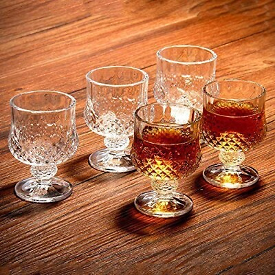 #ad Best Crystal Glass Great for Spirits Drinks Bourbon Wine 200ml Set of 6 Pcs $85.00