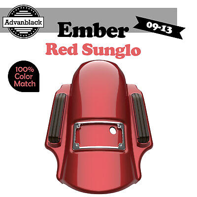 #ad Ember Red Sunglo Dominator Stretched Extended Rear Fender For 09 13 Harley $984.00