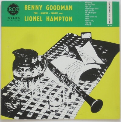 #ad 1963 BENNY GOODMAN LIONEL HAMPTON Horizons Du Jazz Nº 6 Made in France Vinyl LP $19.99