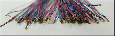 #ad 20pcs 603 micro wired leads Warm White SMD Led 603 with resistors $14.75