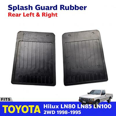#ad Splash Guard Rubber Flaps Rear Pair Fits Toyota Hilux LN85 MK3 2WD 1989 95 EBEZ $42.49