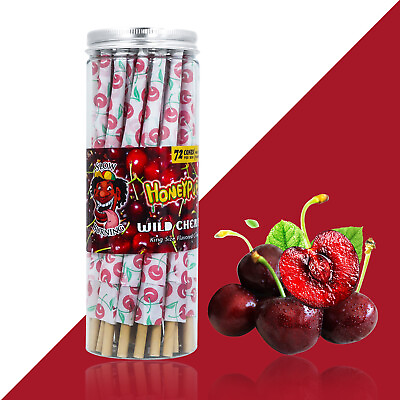 #ad HONEYPUFF Classic King Size 72 Cones Cherry Flavored Pre Rolled Cones With Tips $14.65