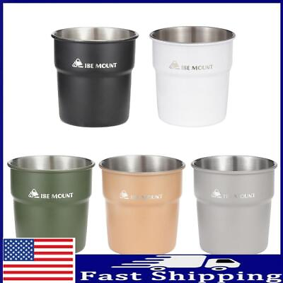 #ad 300ml Outdoor Camping Cup Stackable Beer Wine Cups for Travel Hiking Backpacking $7.29