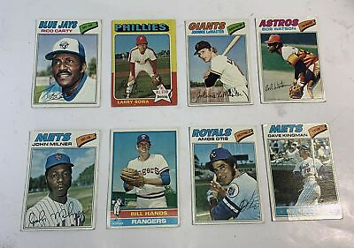 #ad Vintage Topps Baseball Team Cards Lot of 8 Mixed $6.79