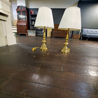 #ad Stiffel Brass Table Lamp Vintage $400.00