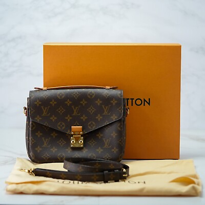 #ad Louis Vuitton Monogram Pochette Metis MM Marron Shoulder Hand Bag M44875 Rank SA $1650.00