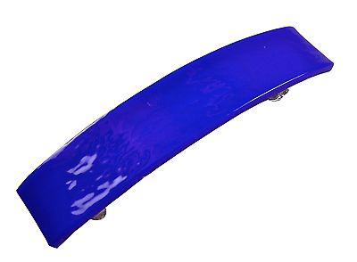 #ad Stained GLASS Hair BARRETTE 3.5quot; 90mm Cobalt BLUE Ultramarine Basic Slide Clip $11.79