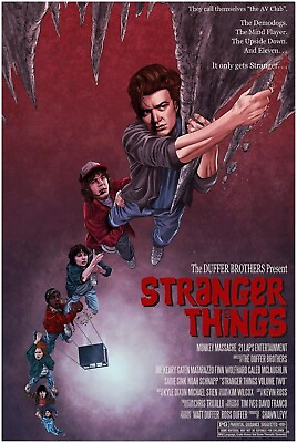 #ad Stranger Things Poster Goonies Alternate Movie Posters 11x17 $14.99