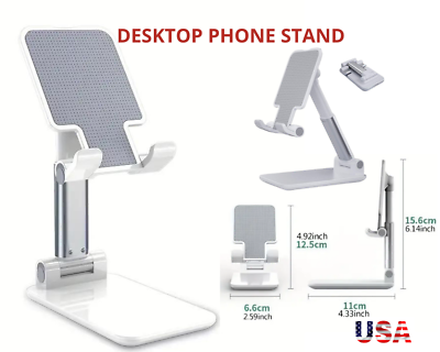 #ad Universal Adjustable Desktop Stand For Mobile Cell Phone Tablet IPhone IPad $6.75