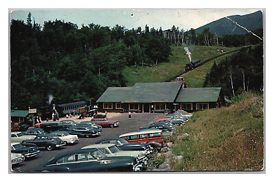 #ad Postcard 1967 NH Base Station Mount Washington White Mountains New Hampshire $9.95