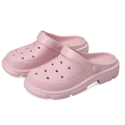#ad Comfort Cloud Clogs for Women Thick Platform Slip on Waterproof Indoor Shoes $19.99