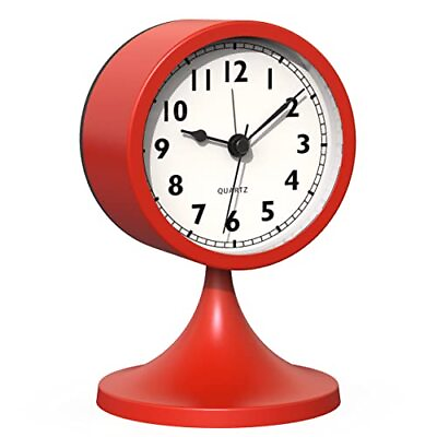 #ad AYRELY® 3quot; Cute Analog Alarm ClockSmall Retro Table Clock Battery OperatedSli... $17.99