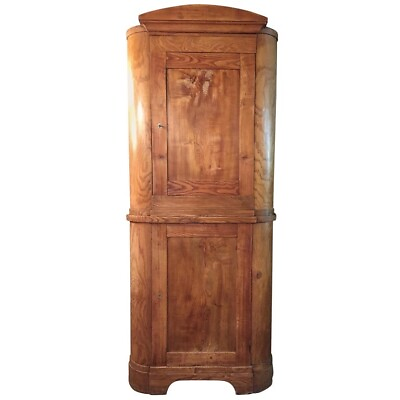 #ad Q#x27;Antique Biedermeier Corner Cabinet from The 19. C. IN Very High Ash $1542.36