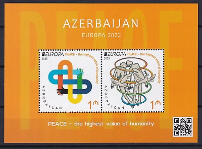 #ad Azerbaijan 2023 CEPT Europa Peace MNH sheet $3.99