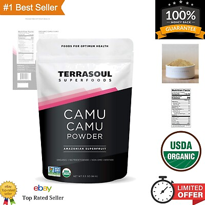 #ad Organic Camu Camu Powder 3.5 Oz Amazonian Superfruit for Immune Support Sm... $25.33
