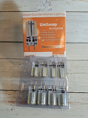 #ad Unilamp Under Counter kitchen lighting G8 Led Bulbs 8pk. Dimmable Series. $16.79