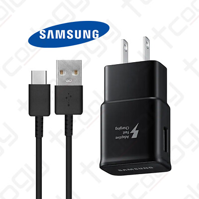 #ad Original Samsung Galaxy A51 A14 A13 5G A03S A12 15W Fast Charger amp; USB C Cable $8.99