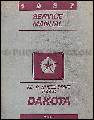 #ad 1987 Dodge Dakota RWD Shop Manual Pickup Truck Dealer Repair Service Book OEM $31.95