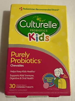 #ad Culturelle Probiotics Kids Purely Probiotic Chewables 30 Tablets Exp 04 24 A3 $4.99