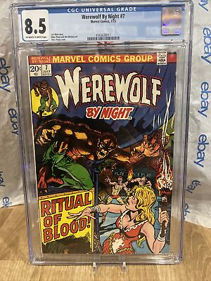 #ad WEREWOLF BY NIGHT #7 CGC 8.5 OW WH PAGES MARVEL COMICS 1973 $99.99