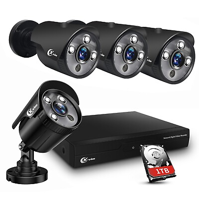 #ad XVIM 1080P 8CH DVR Security Camera System Bullet Outdoor Night Vision CCTV $133.99