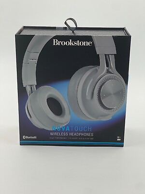 #ad Brookstone Nova Touch Wireless Headphones Bluetooth 10 Hrs Talk amp; Play $32.95