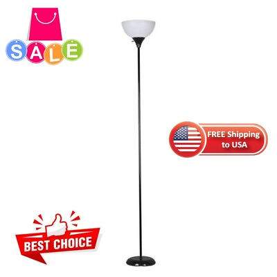 💡 71quot; Modern Light Floor Lamp For Room💡 Adjustable Reading Standing LED Black $14.49