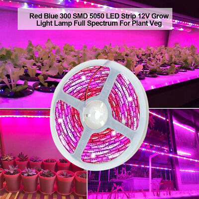 #ad LED Grow Light Strip UV Full Spectrum Strip Growing Lamp Plant Indoor Flower 12V $11.03