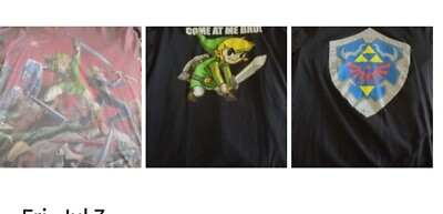 #ad The Legend Of Zelda T Shirts 3 Collectible Nintendo Gaming Shirts Hyrule Shield. $60.00