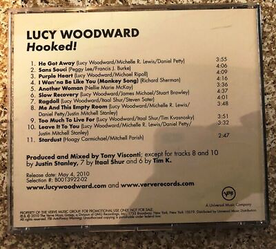 #ad Lucy Woodward ‎ Hooked Promo Promotional Advance CD 2010 Jazz Pop Verve $12.49